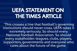 欧足联怒批FIFA圈钱运作:足球不可出售 我们谁都不是足球的主人